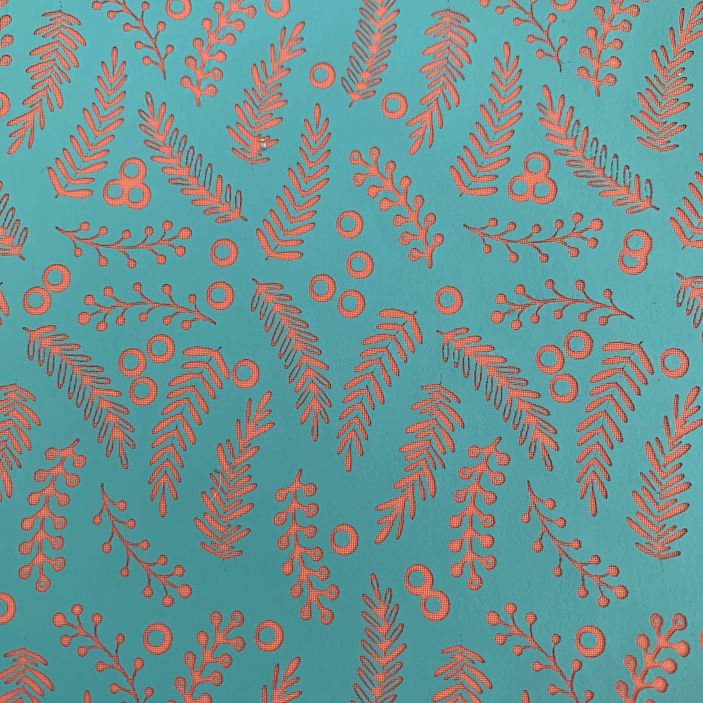 Silkscreen Stencil Botanical #2 For Polymer Clay And Mixed Media Overall Pattern