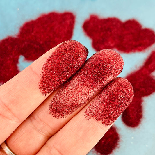 Crimson Glitter SF for pens candles earrings clay resin mugs slime tumblers nail art 2 oz