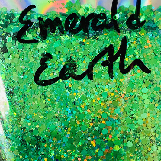 Emerald Earth Green chunky Glitter for pens candles earrings clay resin mugs slime tumblers nail art 2 oz