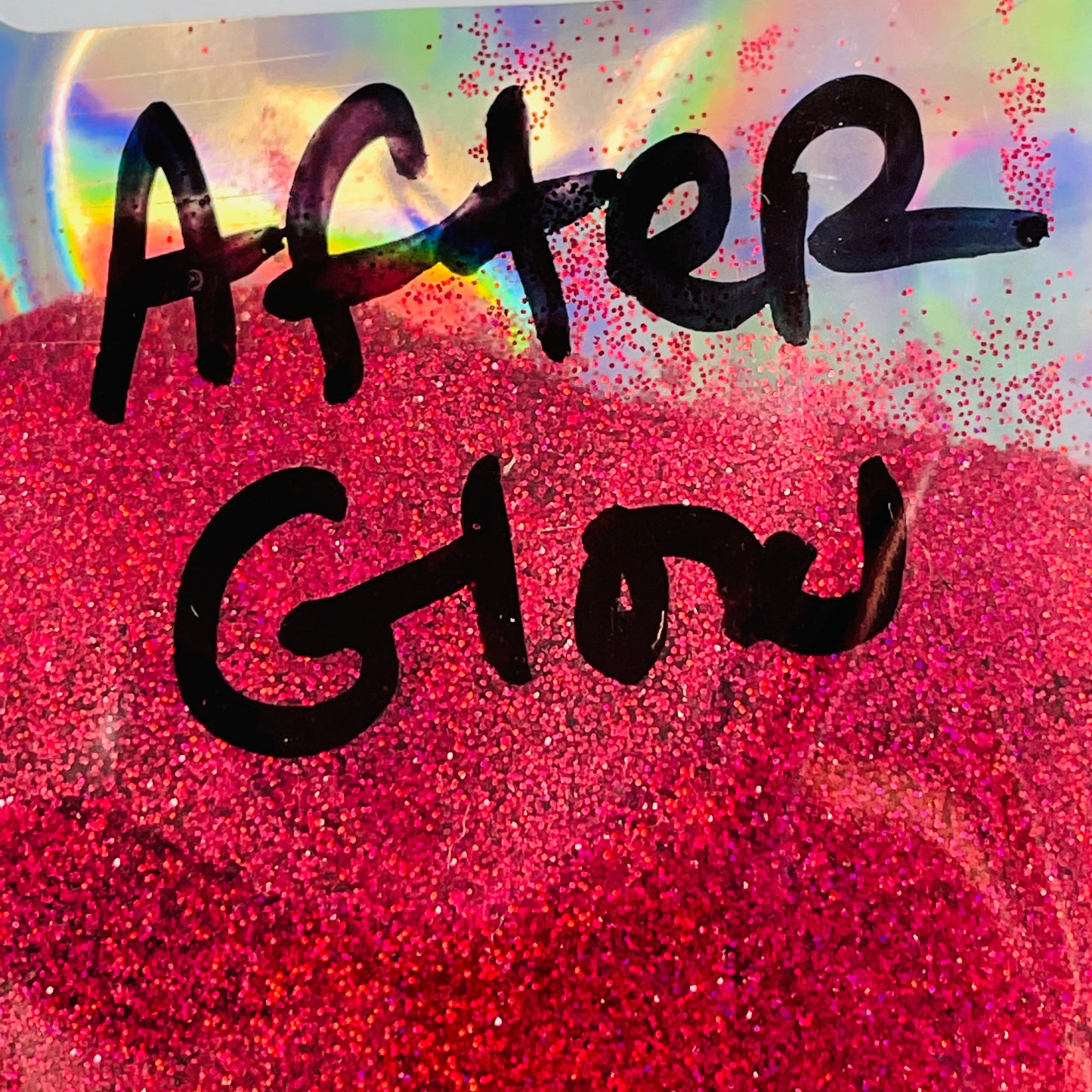 After Glow red Superfine Glitter for pens candles earrings clay resin mugs slime tumblers nail art 2 oz