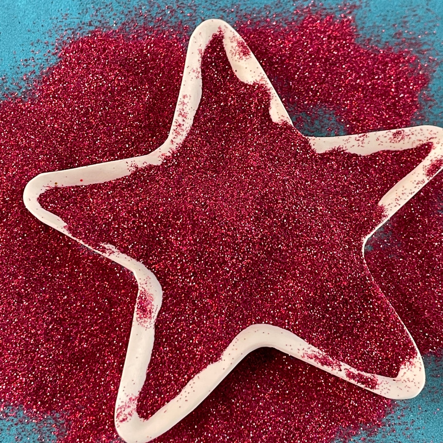 After Glow red Superfine Glitter for pens candles earrings clay resin mugs slime tumblers nail art 2 oz