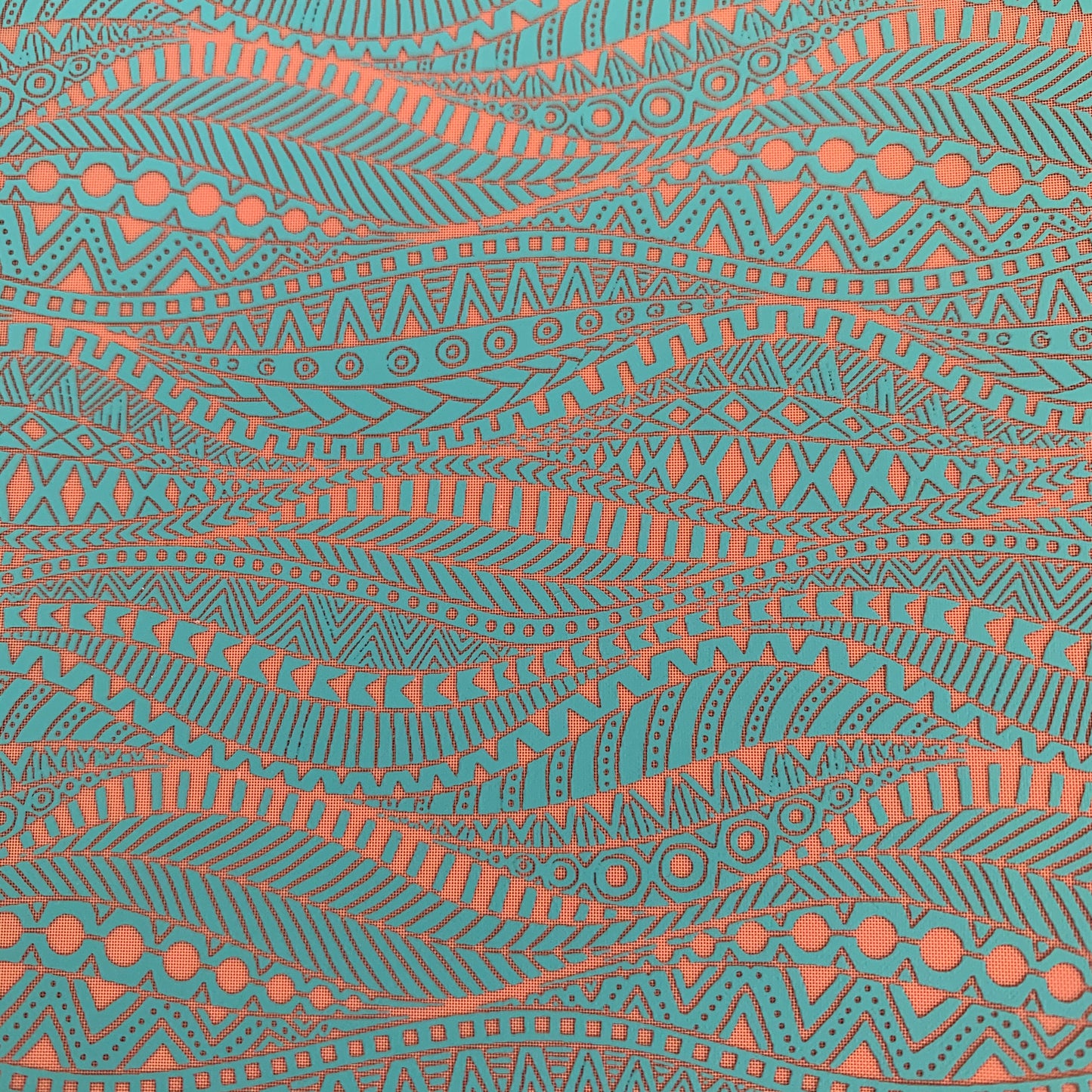 Silkscreen Stencil Tribal Flow boho chic design For Polymer Clay Mixed Media