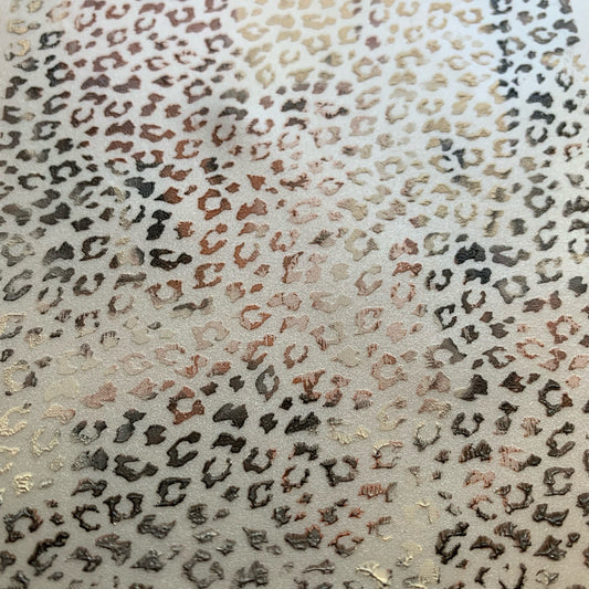 Silkscreen Stencil Snow Leopard Cheetah For Polymer Clay And Mixed Media Overall Design