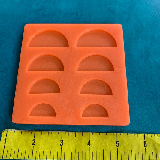 Half Circle Silicone Earring Jewelry Mold polymer clay tools and supplies ideas