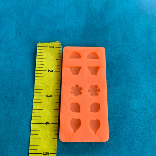 Fancy Studs Earring toppers Jewelry Silicone Mold polymer clay tools and supplies ideas