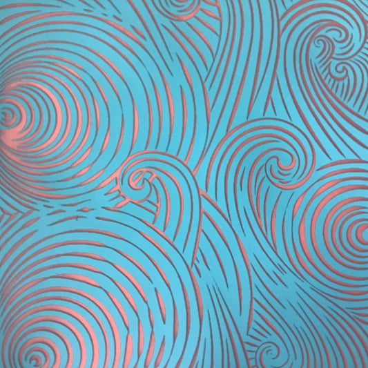 Ripples & Waves Beach Ocean Sea Silkscreen for Polymer Clay and Mixed Media