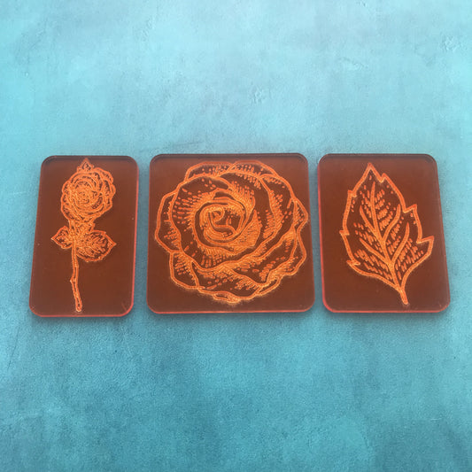 Garden Dreams Deco Disc Stamp and Texture Pattern Designs for polymer clay