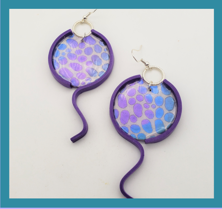 Spotty design Mylar Stencil great for Polymer Clay Art Jewelry Mixed Media