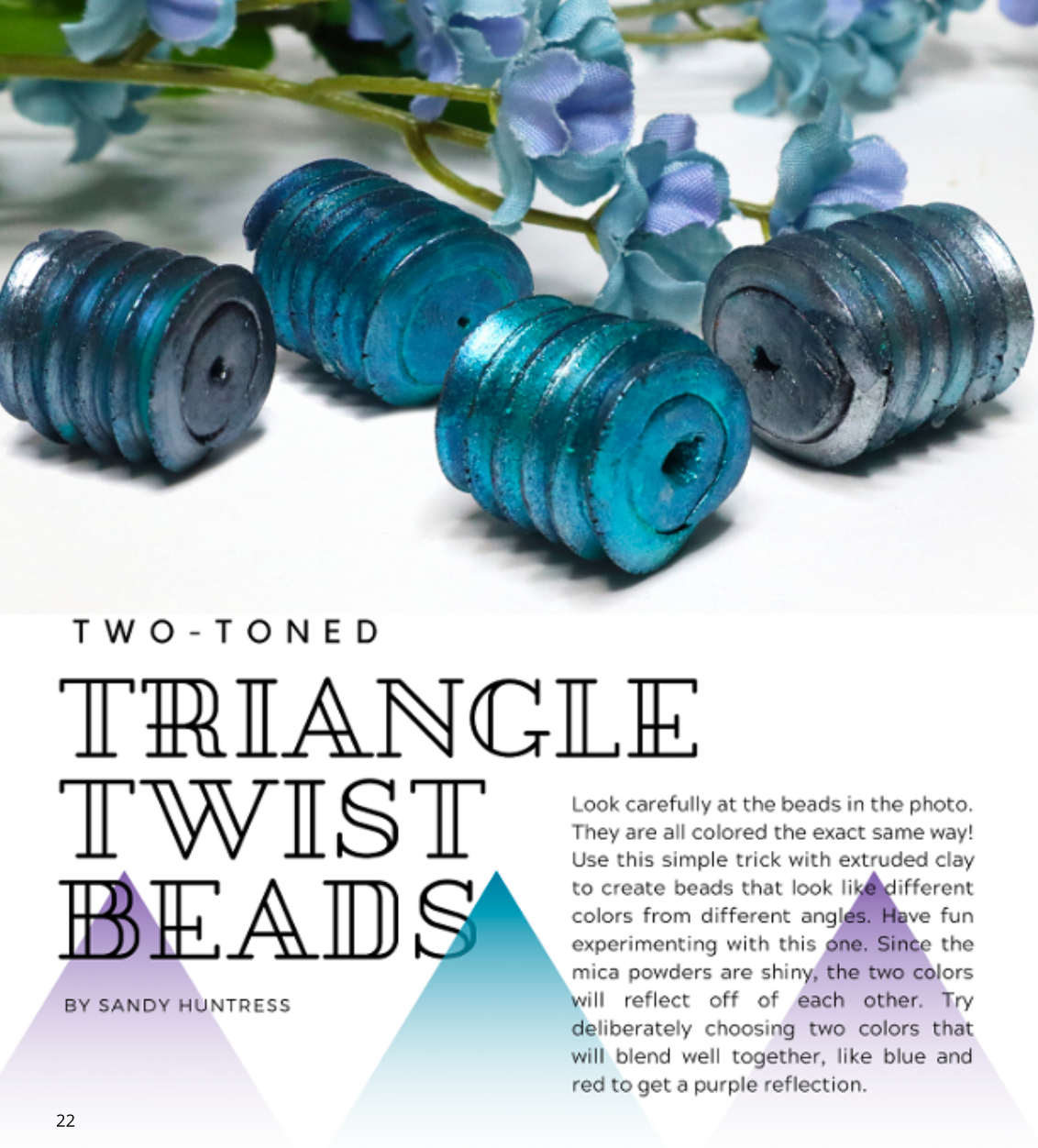Beads - DIGITAL January 2021 Passion for Polymer clay magazine- PDF download