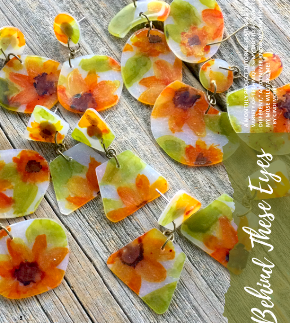 Alcohol Ink Tutorials Magazine: April 2021 Passion for Polymer Clay DIGITAL Downloadable PDF
