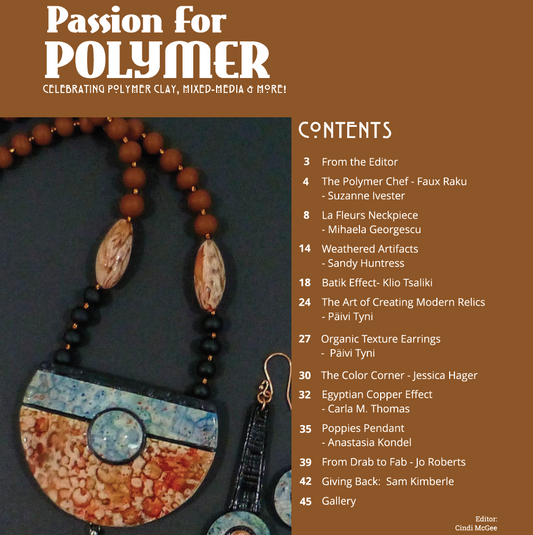 Surface Techniques - DIGITAL September 2021 Passion for Polymer clay magazine- PDF download