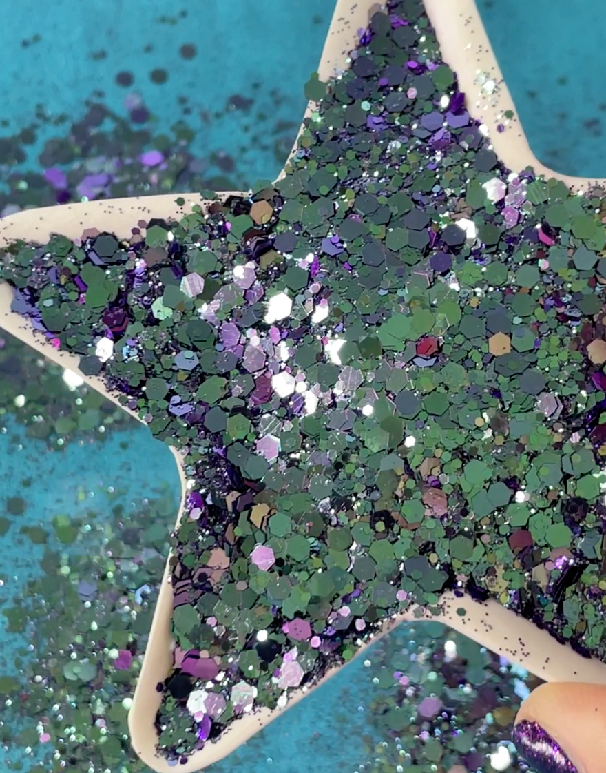 Under the Sea Glitter turquoise Purple color shift chunky for pens candles earrings clay resin mugs slime tumblers nail art 2 oz