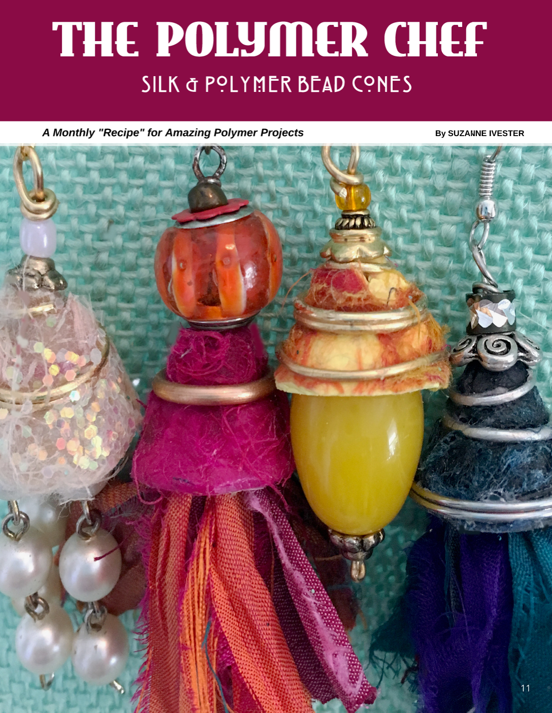 DIGITAL November 2019 download PDF Passion for Polymer clay project book magazine mixed media - Polymer Clay TV tutorial and supplies