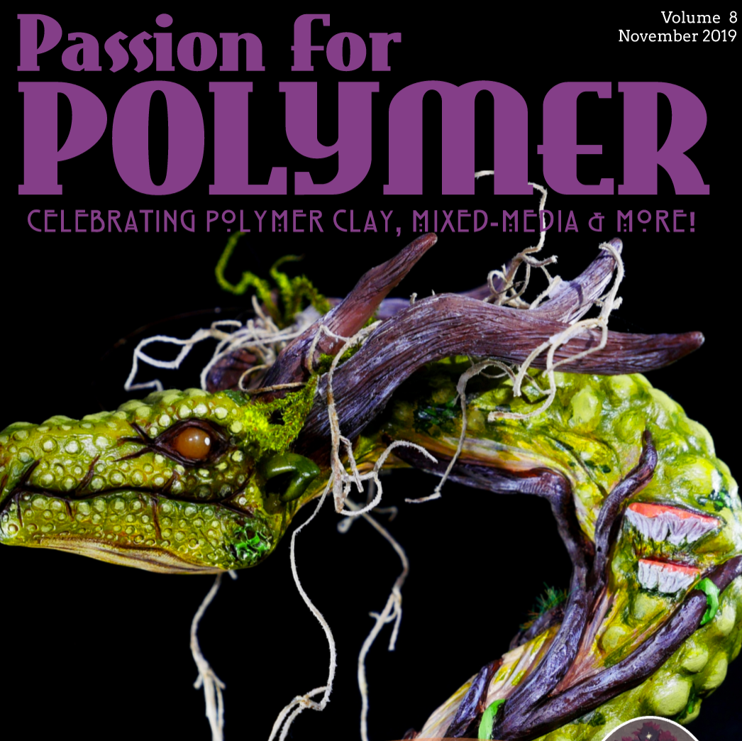 DIGITAL November 2019 download PDF Passion for Polymer clay project book magazine mixed media - Polymer Clay TV tutorial and supplies