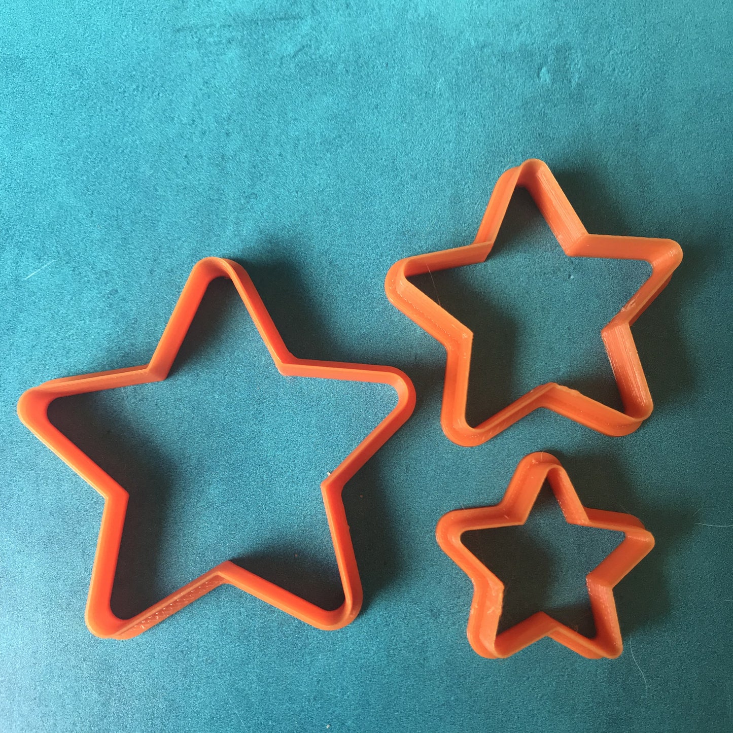 Stars Graduated set of 3 Cutters for polymer clay celestial