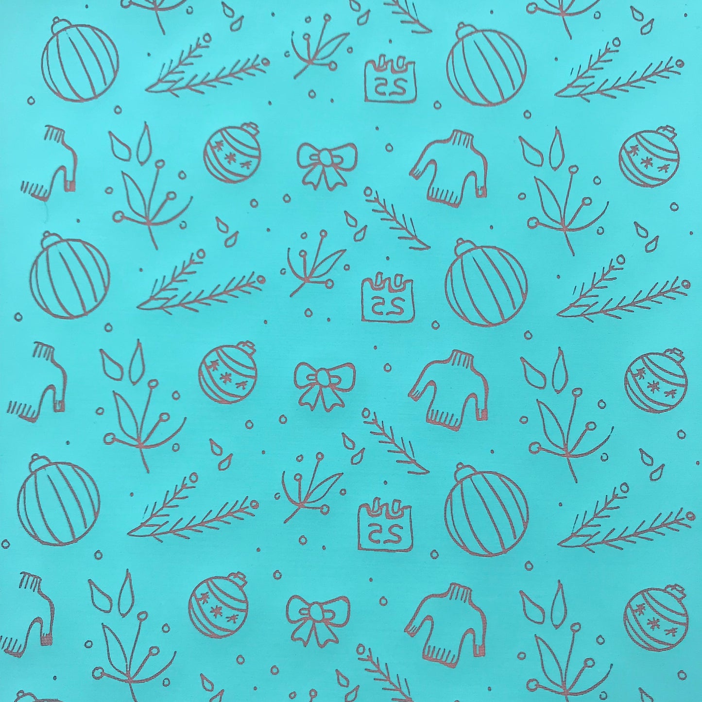 Sweater Weather Botanical Plant Tree Holiday Winter Silk Screen Stencil for Polymer Clay, Art Jewelry, Mixed Media