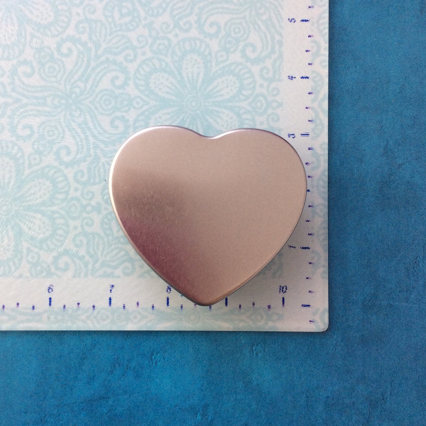 Heart Tins 2 sets, Coverable, Valentine, Container, jar