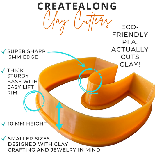 Oblong oval polymer clay cutter set basics