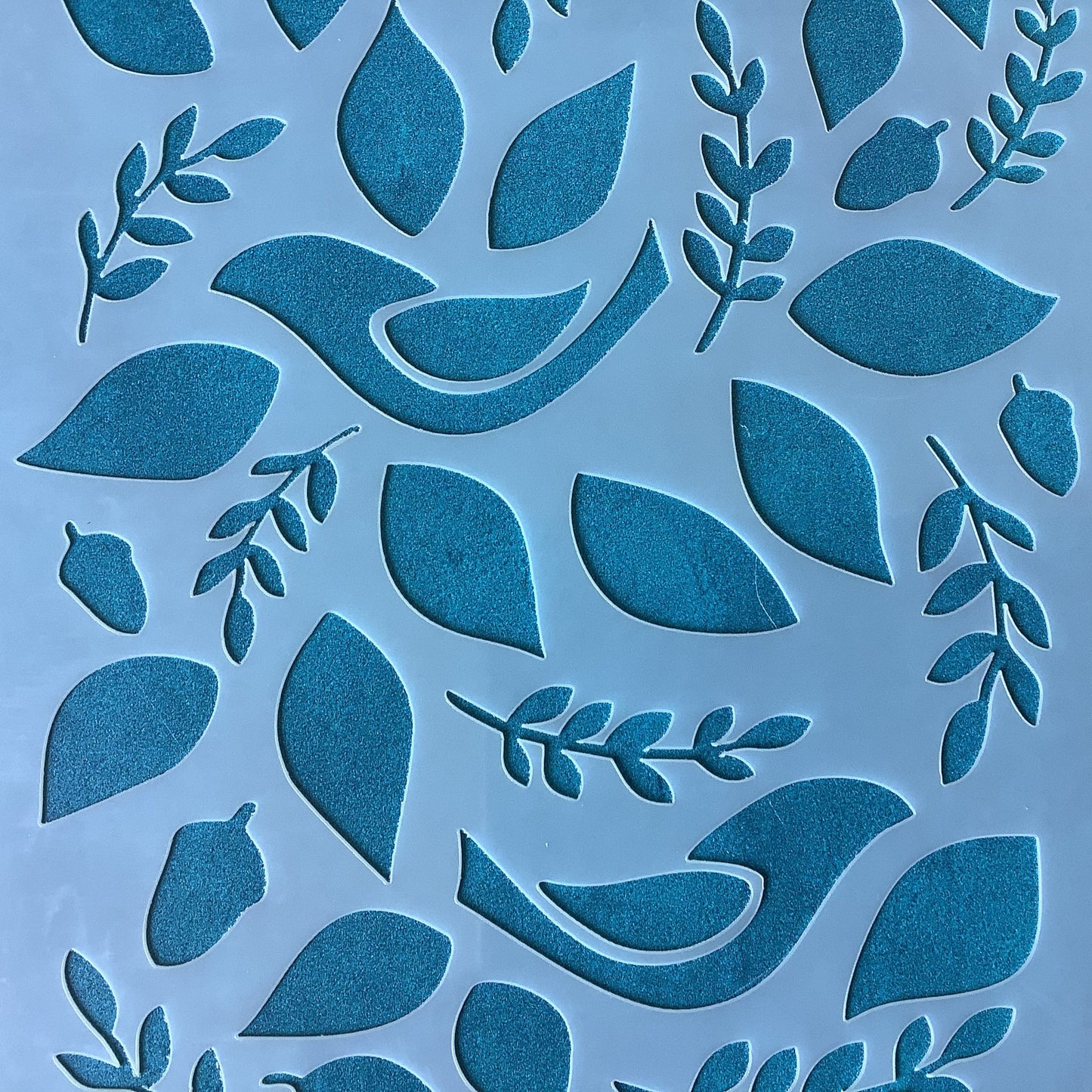 Clay Stencil Doves of Peace Mylar Stencil texture sheet for polymer clay earrings art jewelry mixed media