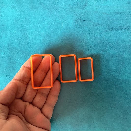 Tarot Card Jewelry Sized set of 3 Cutters for Polymer Clay and Mixed Media DIY