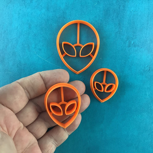 Aliens Among Us Jewelry Sized set of 3 Cutters for Polymer Clay and Mixed Media DIY