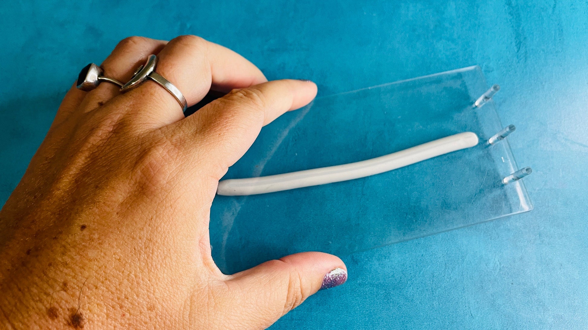 SnakeMaker 5 + 7 mm with marking measuring mat for polymer clay rolls logs hoop earring depth guide | pro bead roller tube 1 measure tool