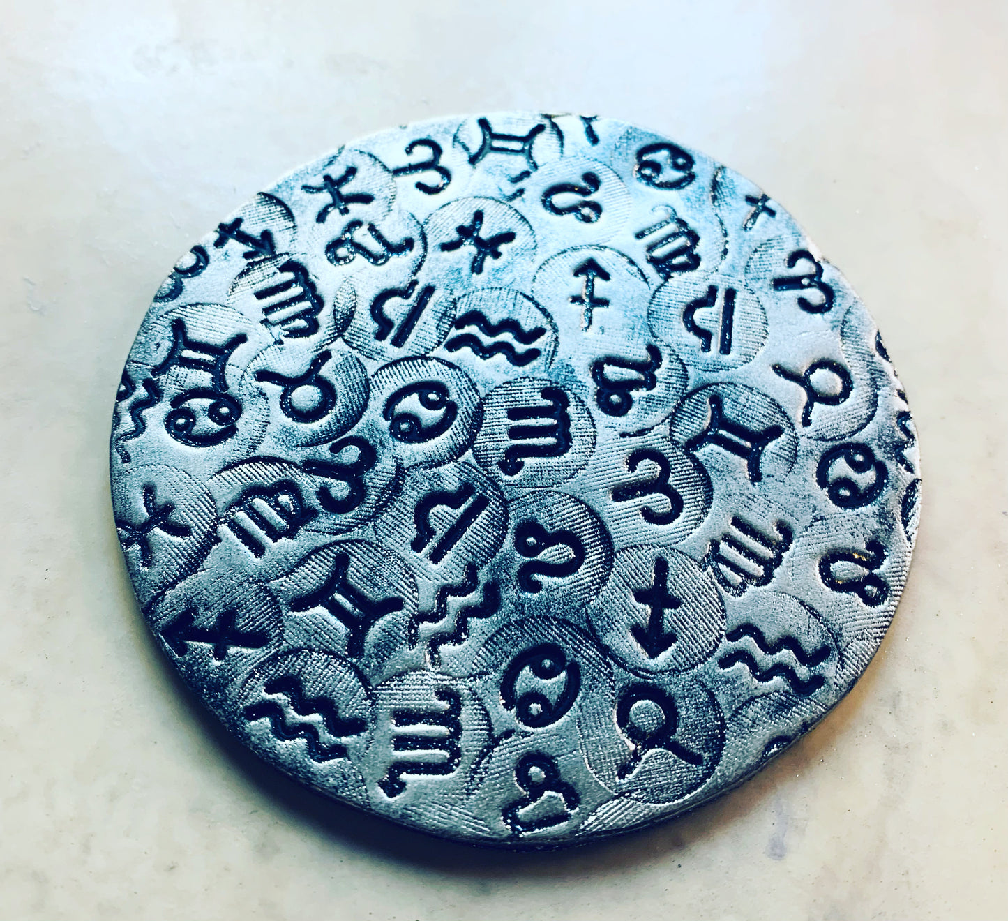 Texture Tips stamps Zodiac Signs Horoscope Set of 12 small stamp set for polymer clay and mixed media