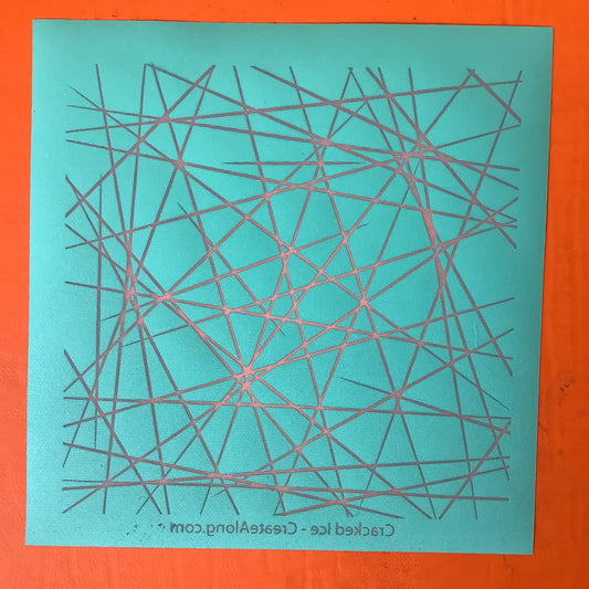 Cracked Ice Silkscreen for Polymer Clay and Mixed Media