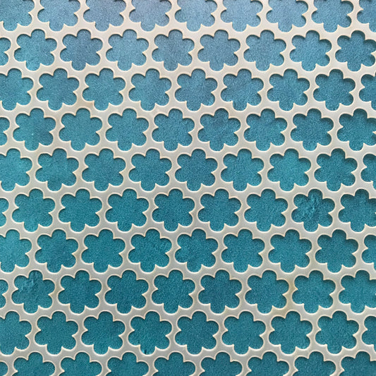 Daisies Mylar Stencil texture sheet for polymer clay earrings art jewelry mixed media