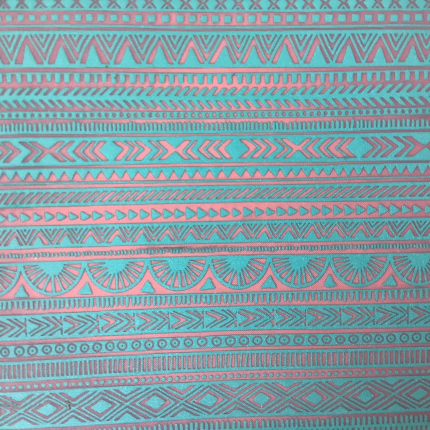Aztec Tribal Ethnic Pattern Silkscreen for Polymer Clay and Mixed Media