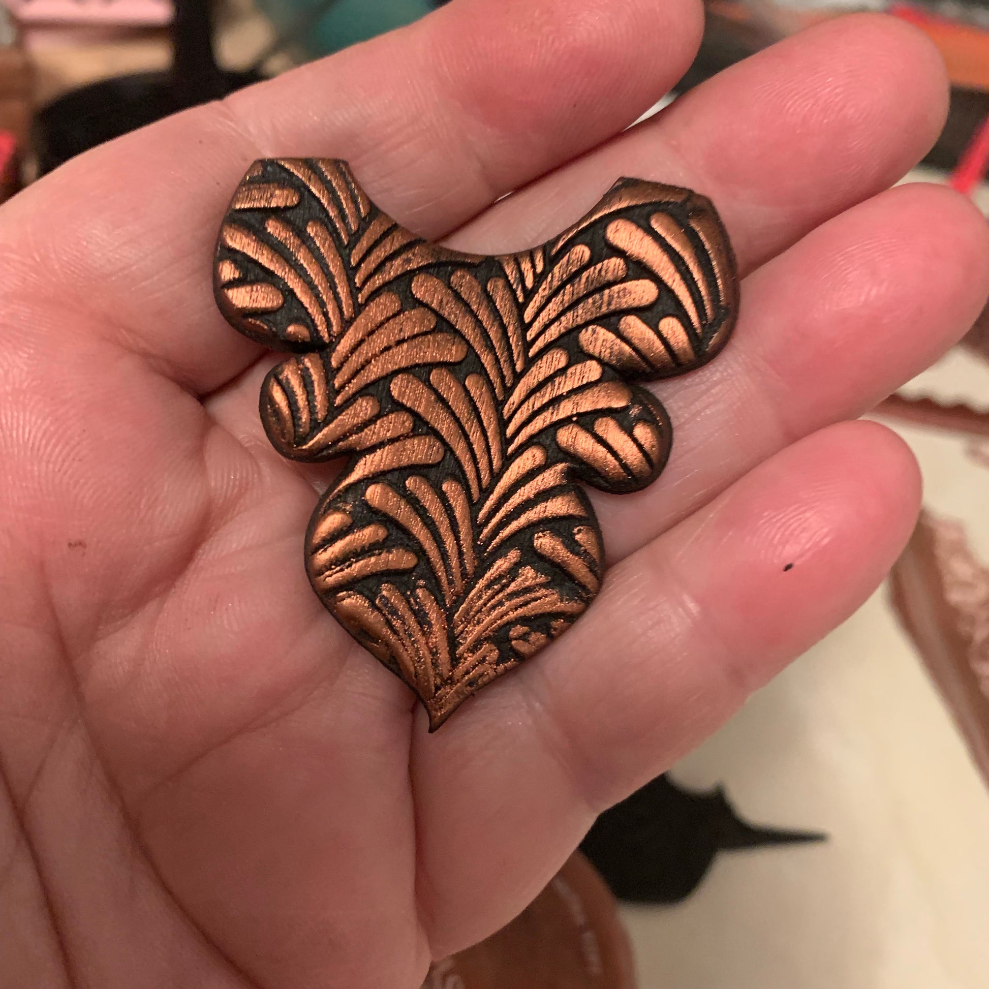 Texture Sheet Art Deco Spout Design for polymer clay and mixed media stamping - Polymer Clay TV tutorial and supplies