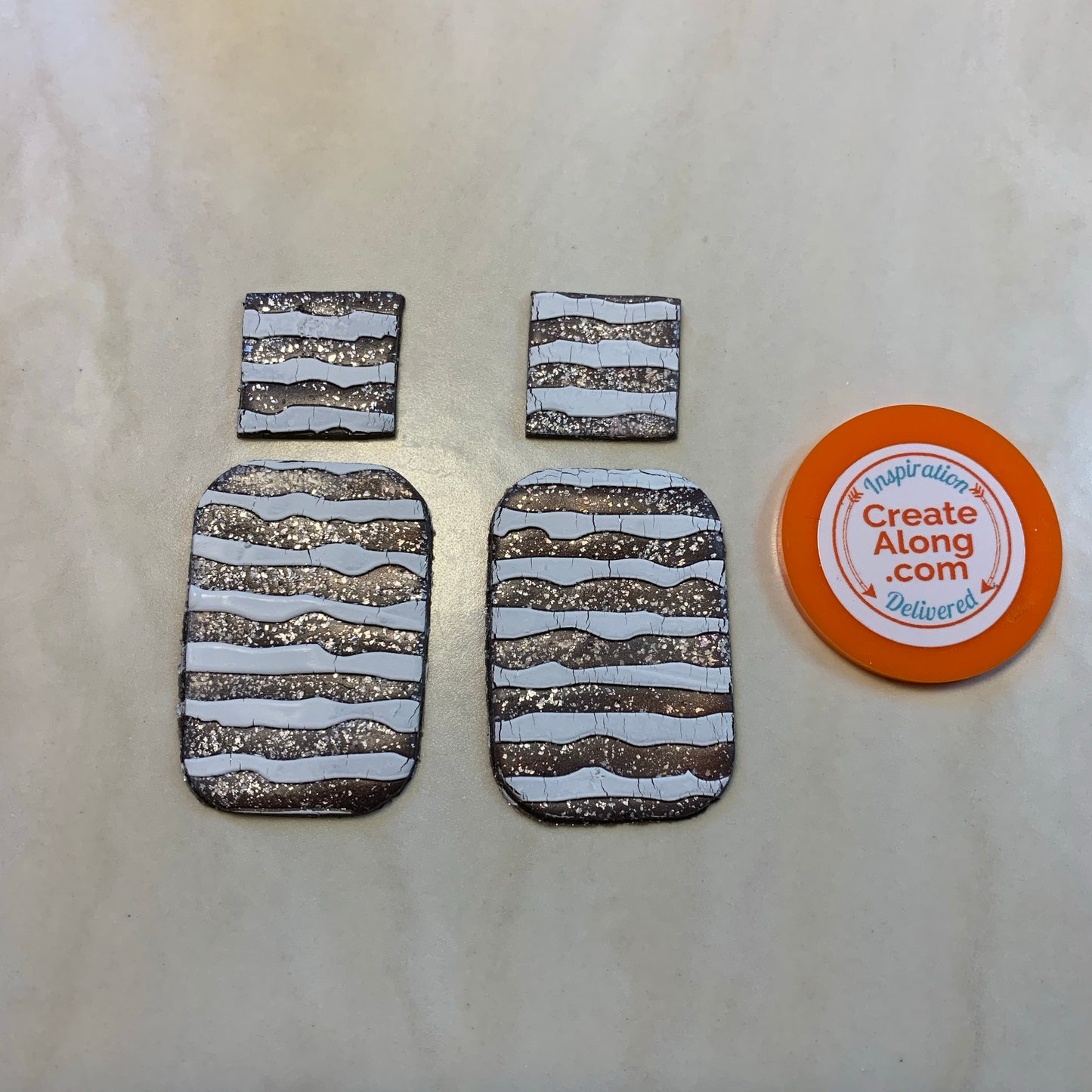Ripped design Mylar Stencil great for Polymer Clay Art Jewelry Mixed Media