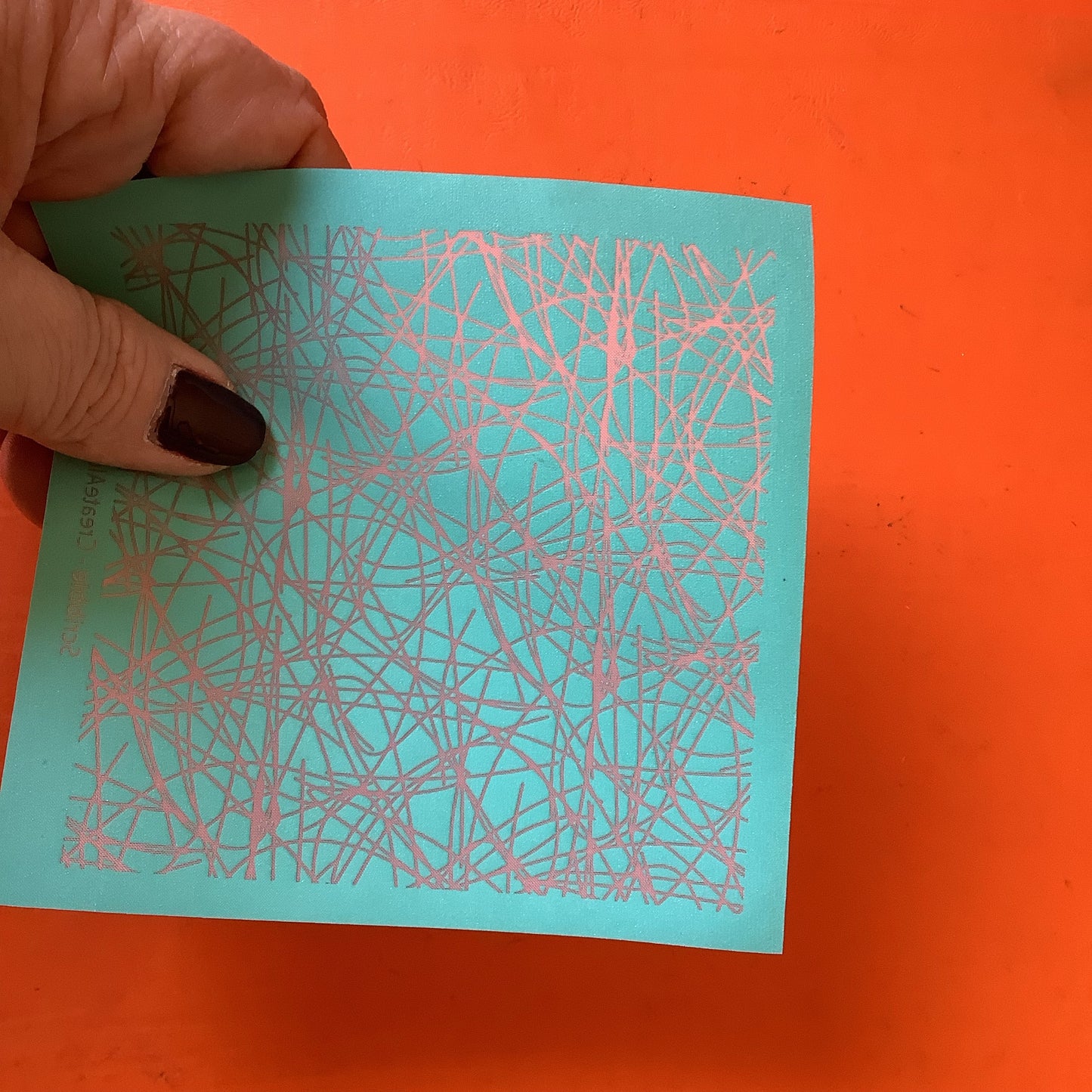 Scribbles scribble on clay Silkscreen for Polymer Clay and Mixed Media