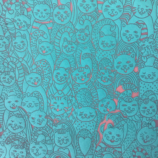 Here Kitty Kitty Silkscreen for Polymer Clay and Mixed Media