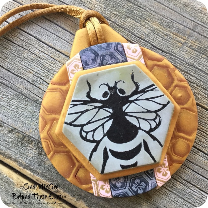 Cindis 4 Bees, polymerclay Silckscreen,stencil