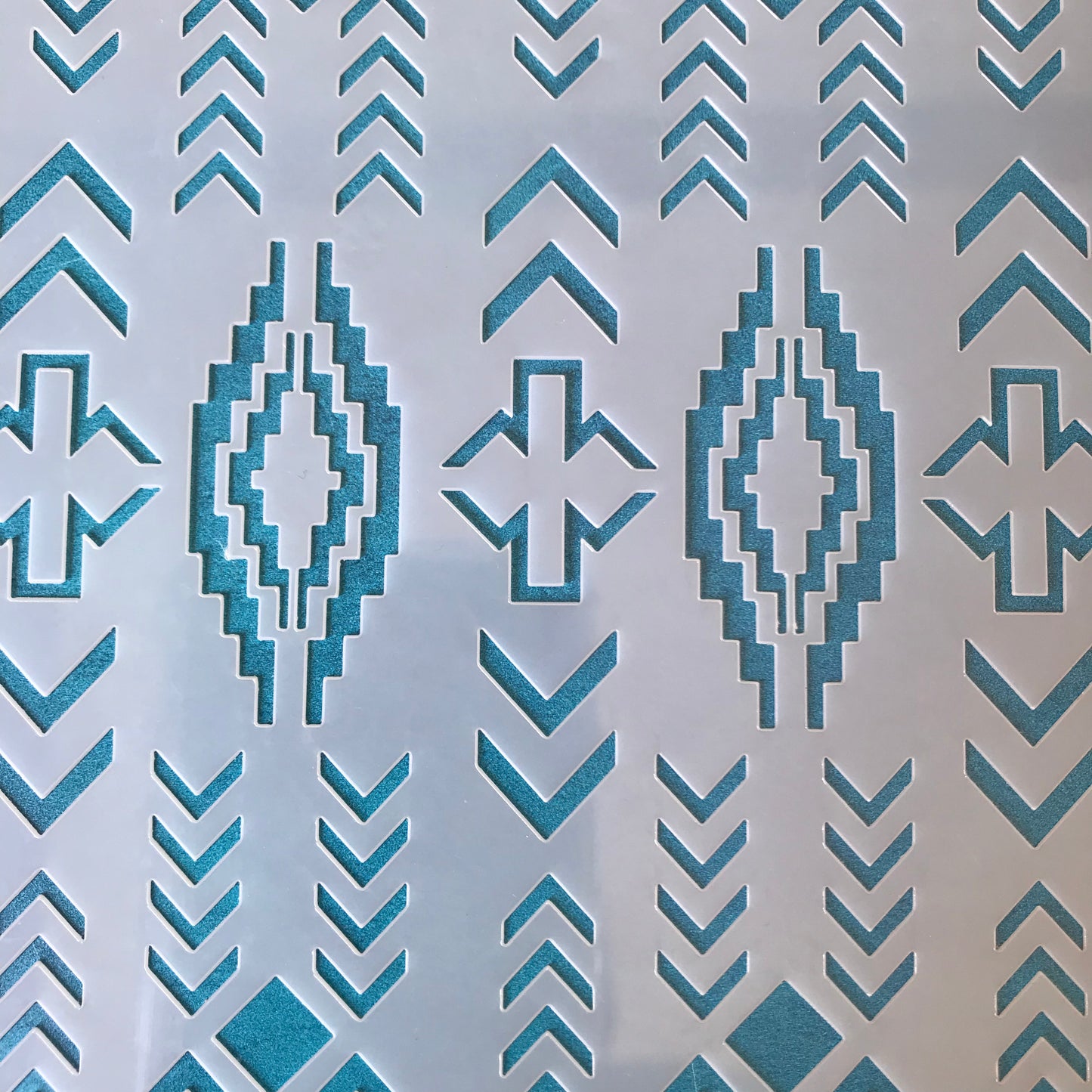 Tread in the West Southwest South west Mylar Stencil texture sheet for polymer clay earrings art jewelry mixed media