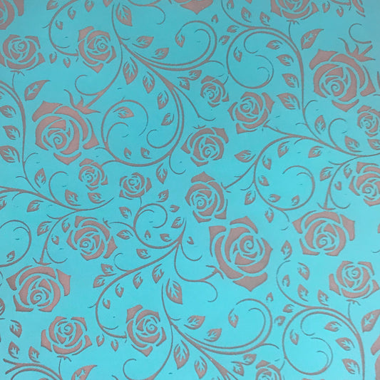 Silkscreen Enchanted Rosevine Stencil Crafting, Polymer Clay, Art Jewelry, and Mixed Media