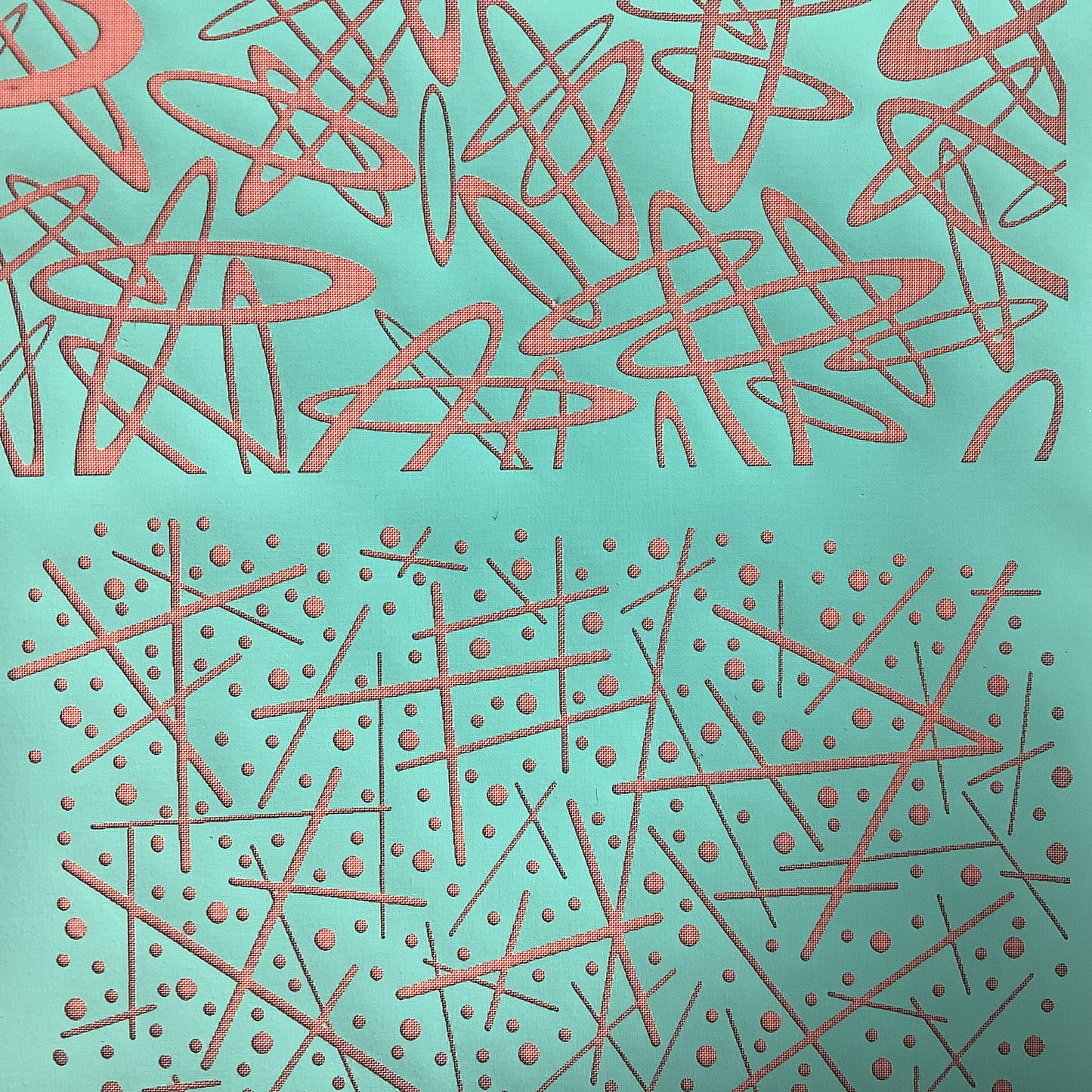 Syn’s #17 Mod Mid Century 50's Ovals Silkscreen For Crafting Polymer Clay + Mixed Media