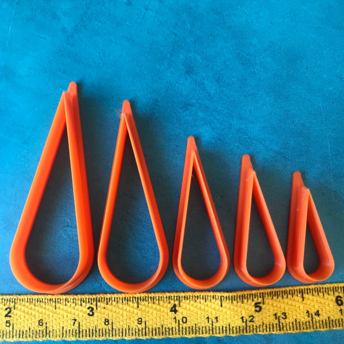 Rain Drops polymer clay cutter set jewelry earrings basics drop teardrop shape