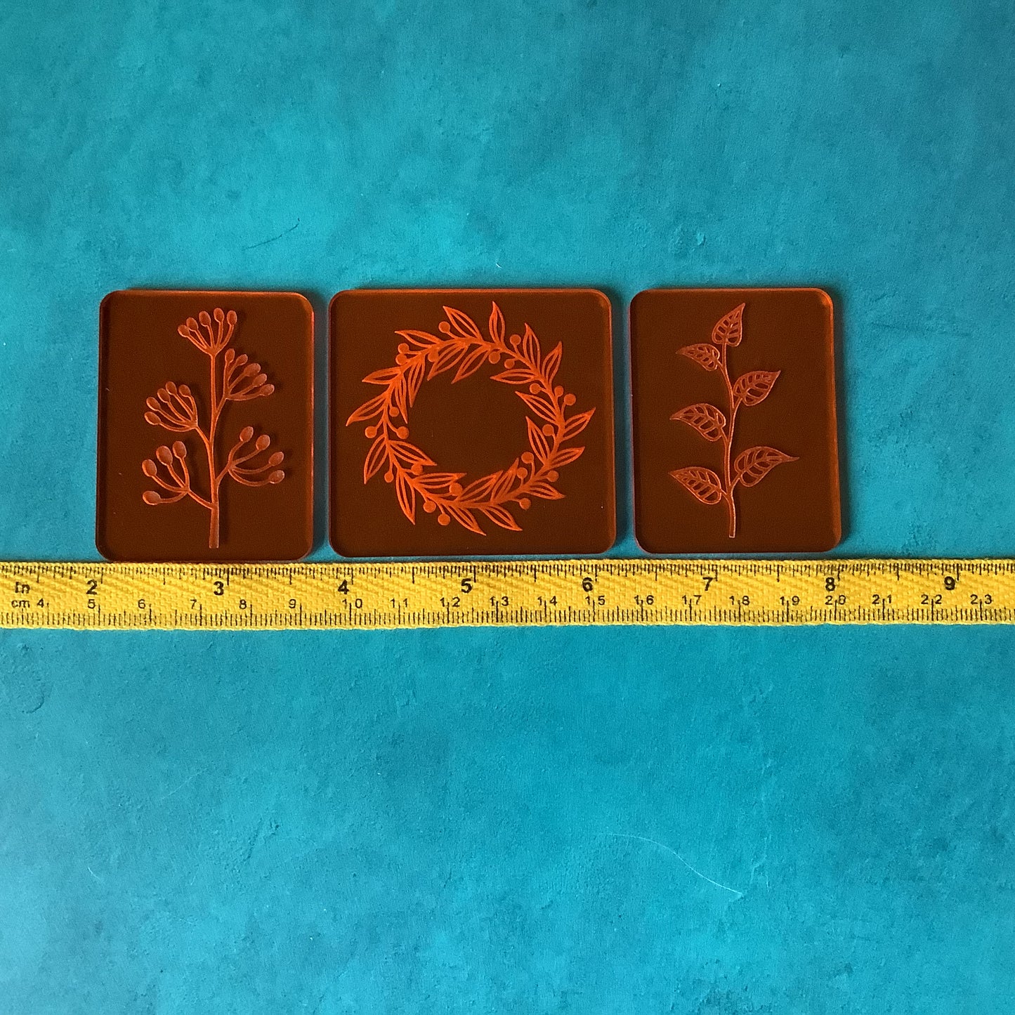 Garden Vibes Deco Disc Stamp and Texture Pattern Designs for polymer clay