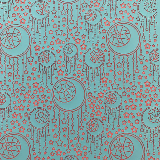 Silkscreen Stencil Moonbeam Dreams for Polymer Clay and Mixed Media