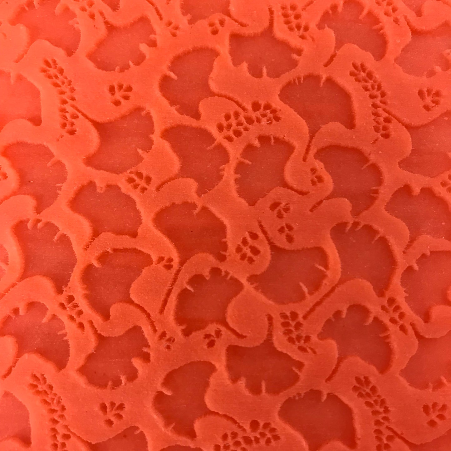 Ginkgo Texture Mat Silicone rubber Stamp for polymer clay paper Gelli plate and resin