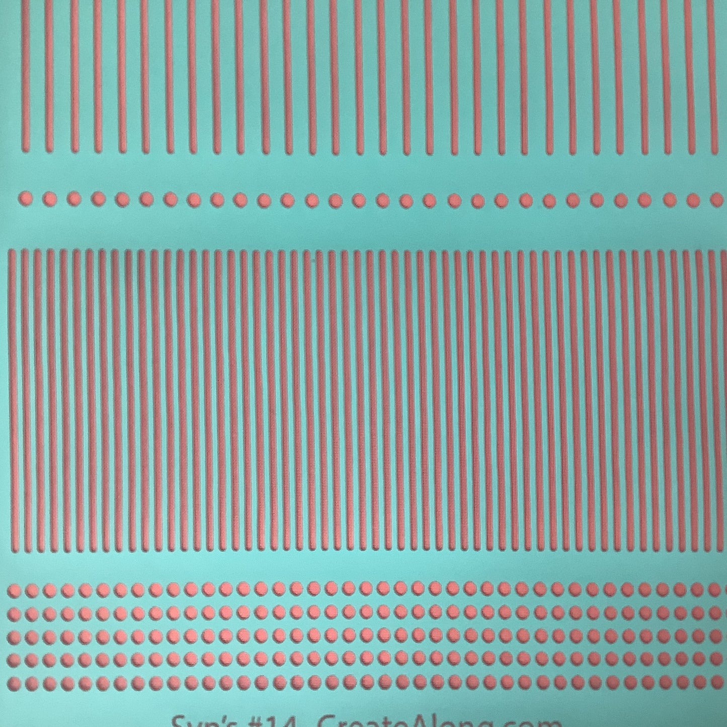 Syn’s #14 Stripes and Dots Geometric Silkscreen For Crafting Polymer Clay + Mixed Media
