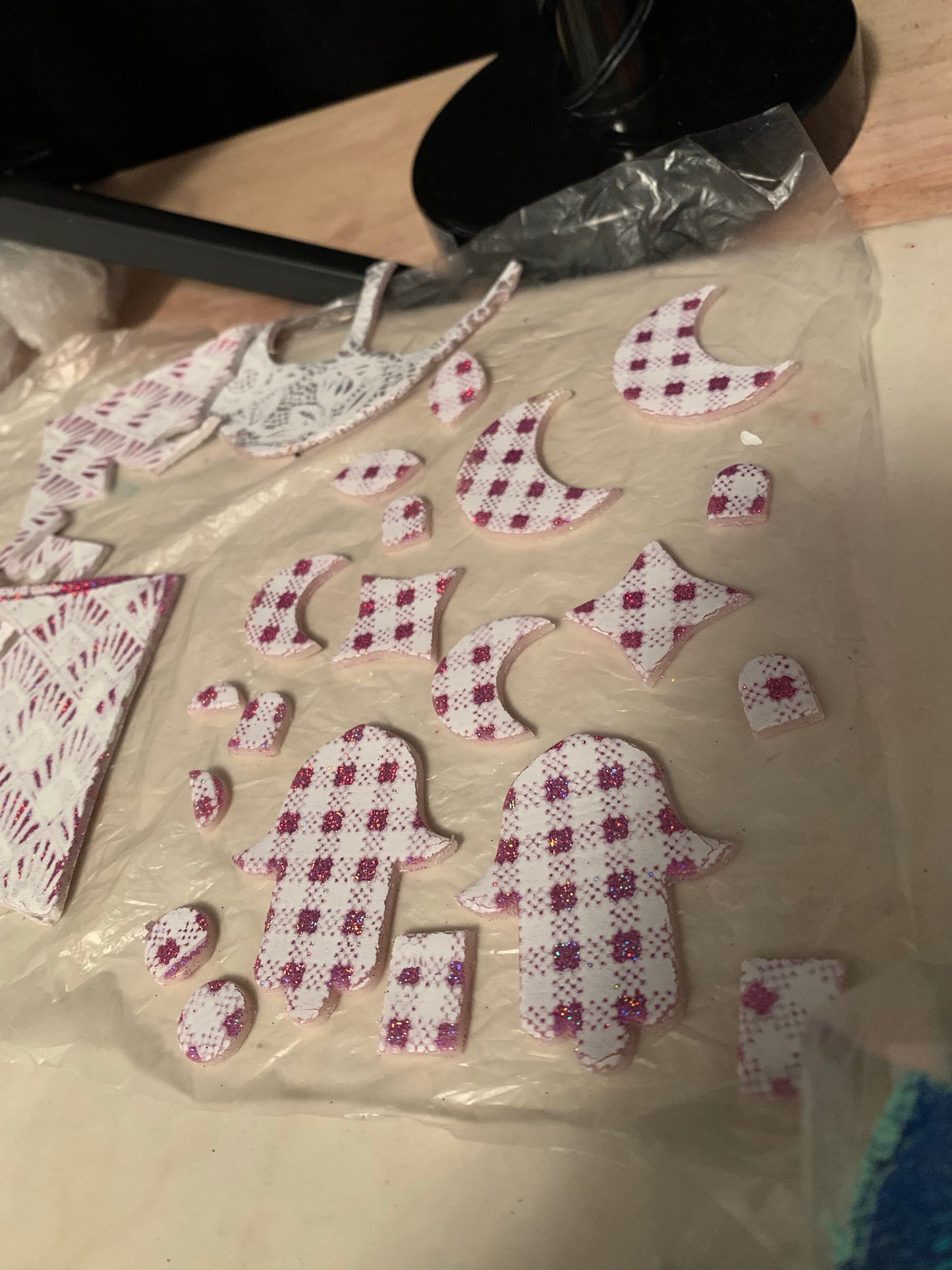 Silk Screen Buffalo Plaid Checkered Stencil for Polymer Clay, Art Jewelry, Mixed Media