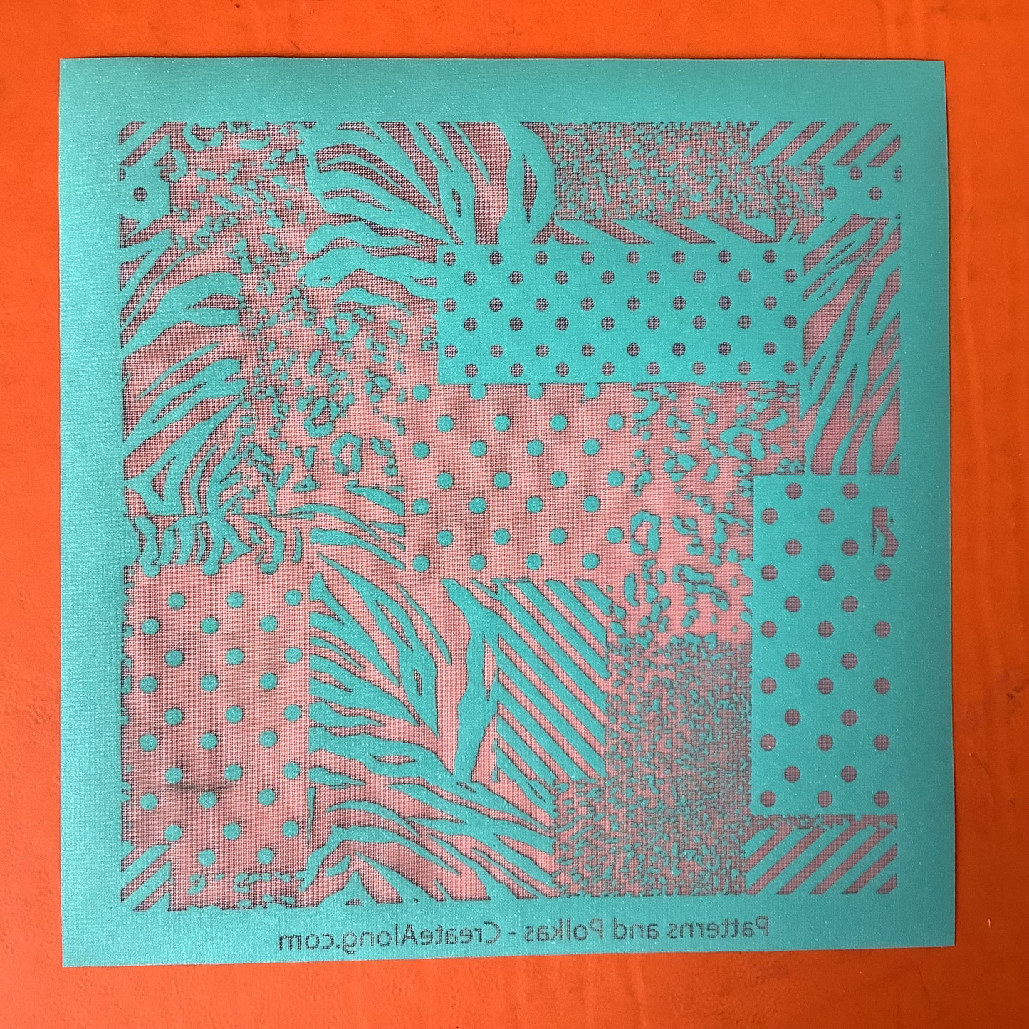 Patterns and Polkas Animal print Silkscreen for Polymer Clay and Mixed Media