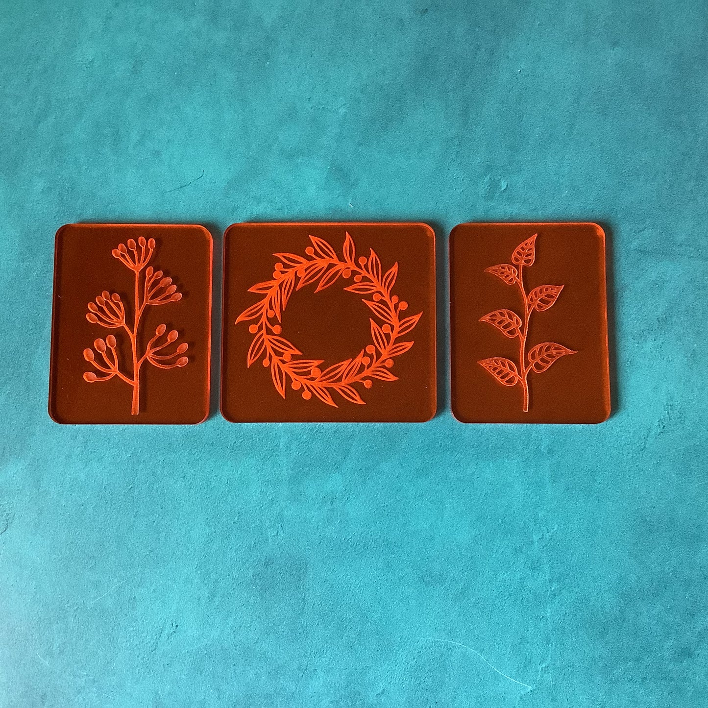 Garden Vibes Deco Disc Stamp and Texture Pattern Designs for polymer clay