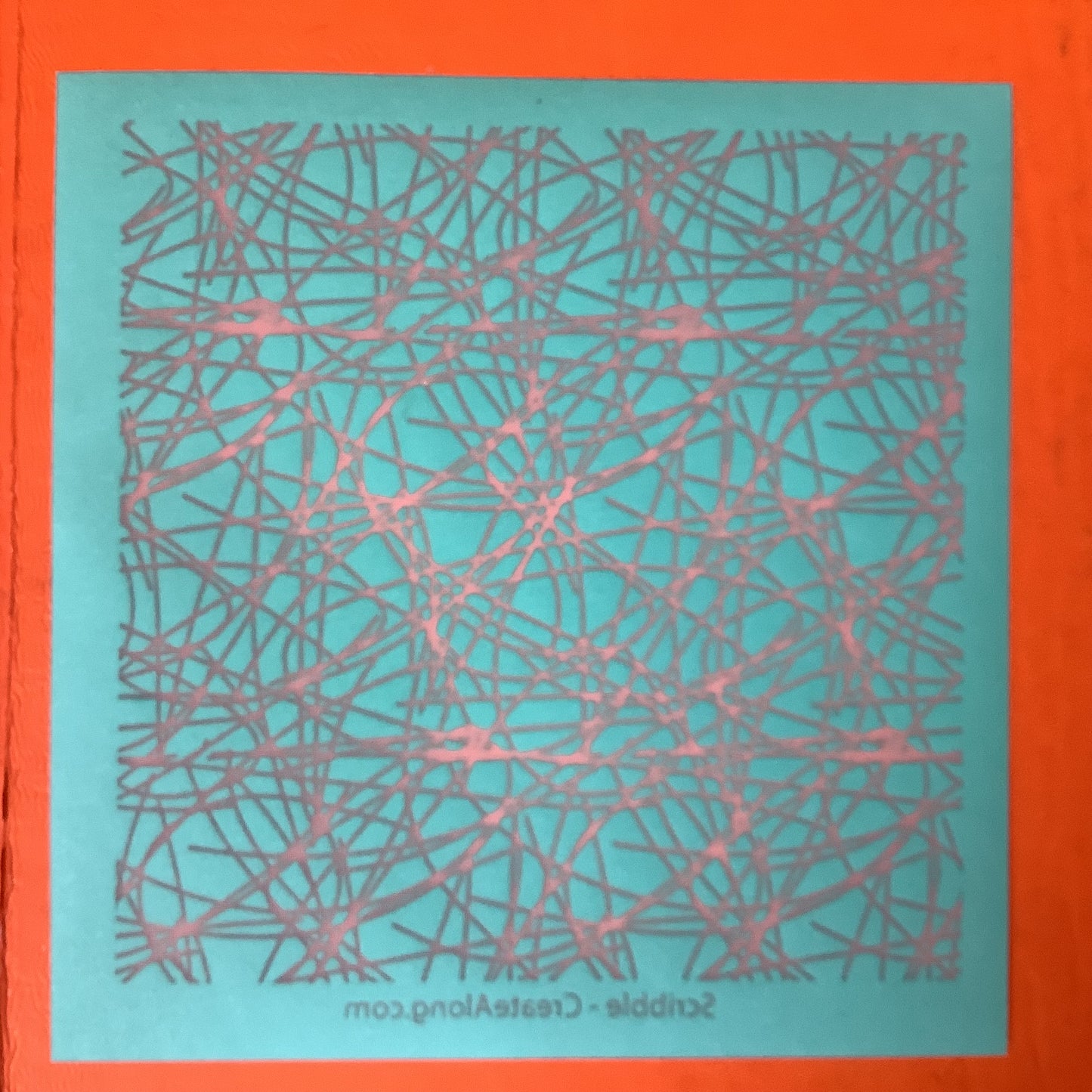 Scribbles scribble on clay Silkscreen for Polymer Clay and Mixed Media