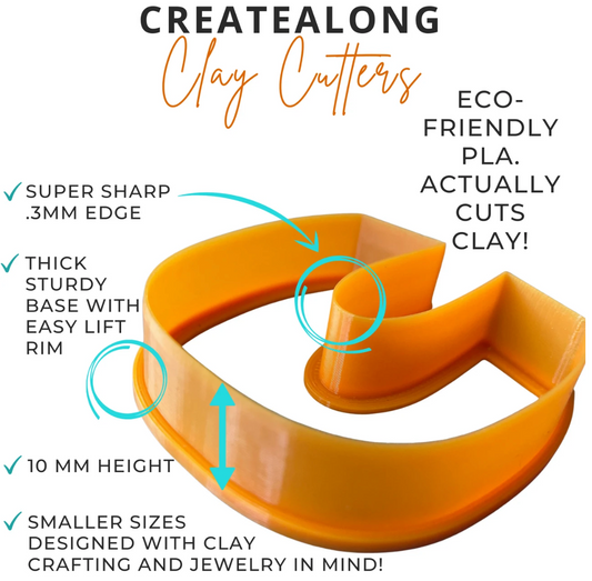 Stormy Nights – Mirrored Lightning Bolt Cutter Set | Polymer Clay Earrings & Jewelry