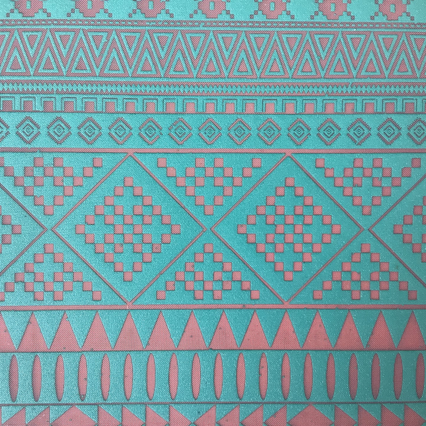 Indigenous Tribal Repeating Design Silkscreen for Polymer Clay and Mixed Media