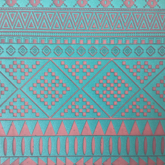 Indigenous Tribal Repeating Design Silkscreen for Polymer Clay and Mixed Media